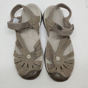 KEEN Rose Hiking Sandals Tan Brindle Shitake